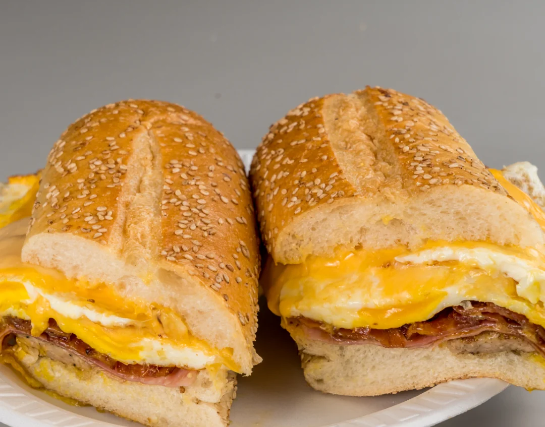 JeJoJo breakfast sandwich